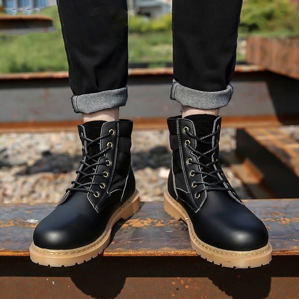 winter men boots outdoor snow ankle boots male lace up anti-slip booties british shoes boots, Black
winter men boots outdoor snow ankle boots male lace up anti-slip booties british shoes boots, Black