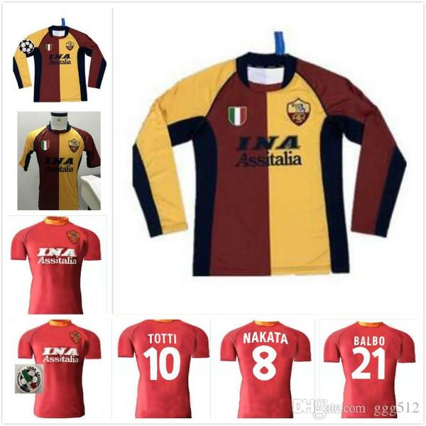 2000 2001 2002 retro roma soccer jersey 00 01 02 totti batistuta candela montella classic commemorate collection rome maglia da calcio, Black;yellow
2000 2001 2002 retro roma soccer jersey 00 01 02 totti batistuta candela montella classic commemorate collection rome maglia da calcio, Black;yellow