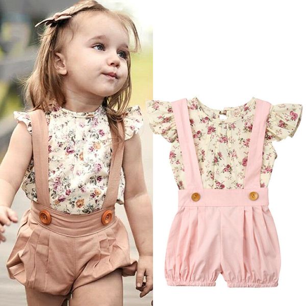 2pcs girls clothes toddler infant kids baby girl floral sleeveless bib shorts overalls outfits toddler girl clothes sunsuit, White
2pcs girls clothes toddler infant kids baby girl floral sleeveless bib shorts overalls outfits toddler girl clothes sunsuit, White