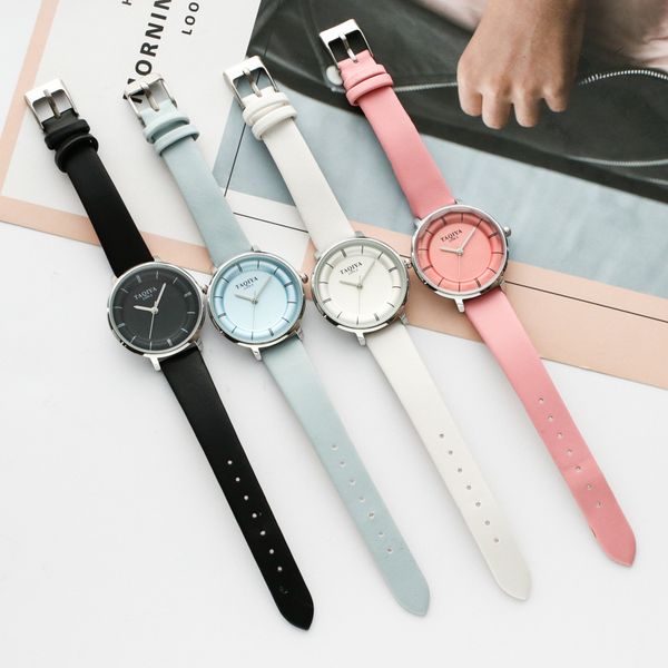 style fashionable ladies quartz ladies watch contracted leather lovers watch children's compact student, Blue
style fashionable ladies quartz ladies watch contracted leather lovers watch children's compact student, Blue