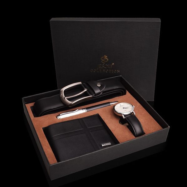 valentine day gift set watch exquisite packaging watch belt wallet pen combination creative father day gift regalos para, Slivery;brown
valentine day gift set watch exquisite packaging watch belt wallet pen combination creative father day gift regalos para, Slivery;brown