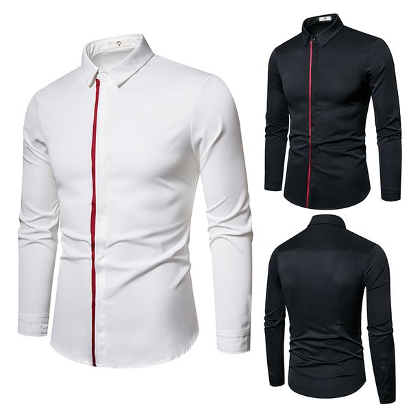 solid slim fit dress shirt men business shirts fashion young long sleeve turn-down collar tee shirts mens blouse stripe matching, White;black
solid slim fit dress shirt men business shirts fashion young long sleeve turn-down collar tee shirts mens blouse stripe matching, White;black