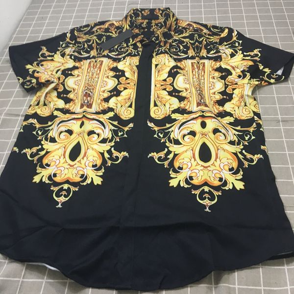 Wholesale The New Style Men Casual Slim Fit Shirts Fashion Medusa Short Shirt New Printing Black Silk Shirt
Wholesale The New Style Men Casual Slim Fit Shirts Fashion Medusa Short Shirt New Printing Black Silk Shirt
