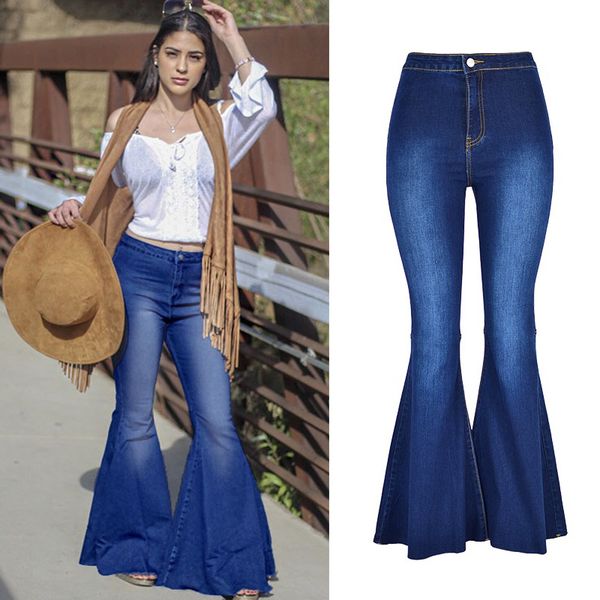 vintage stretch denim jeans women boot cut flare pants wide leg high waist luxury bell bottom high elastic streetwear plus size, Blue
vintage stretch denim jeans women boot cut flare pants wide leg high waist luxury bell bottom high elastic streetwear plus size, Blue