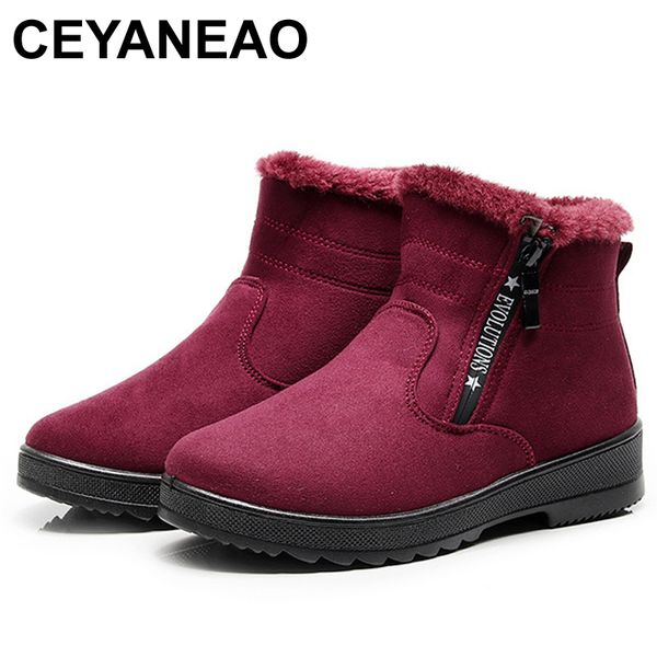 ceyaneao winter boots women ankle boots for women new fashion wedge platform winter warm snow shoes for female plus size, Black
ceyaneao winter boots women ankle boots for women new fashion wedge platform winter warm snow shoes for female plus size, Black