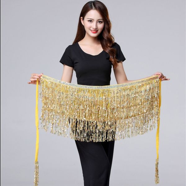 belly dance hip scarf stretchy long tassel triangle sequin belly dancing costume belt shawl accessories, Black;red
belly dance hip scarf stretchy long tassel triangle sequin belly dancing costume belt shawl accessories, Black;red