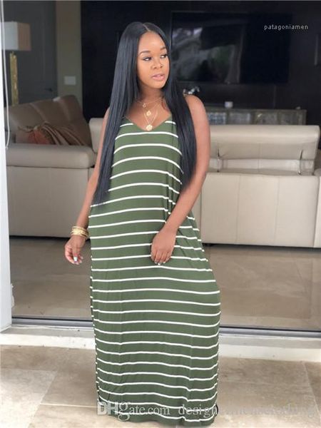 strap striped dresses v neck sleeveless loose fashion maxi clothing floor length asymmetrical female casual apparel womens summer designer, Black;gray
strap striped dresses v neck sleeveless loose fashion maxi clothing floor length asymmetrical female casual apparel womens summer designer, Black;gray