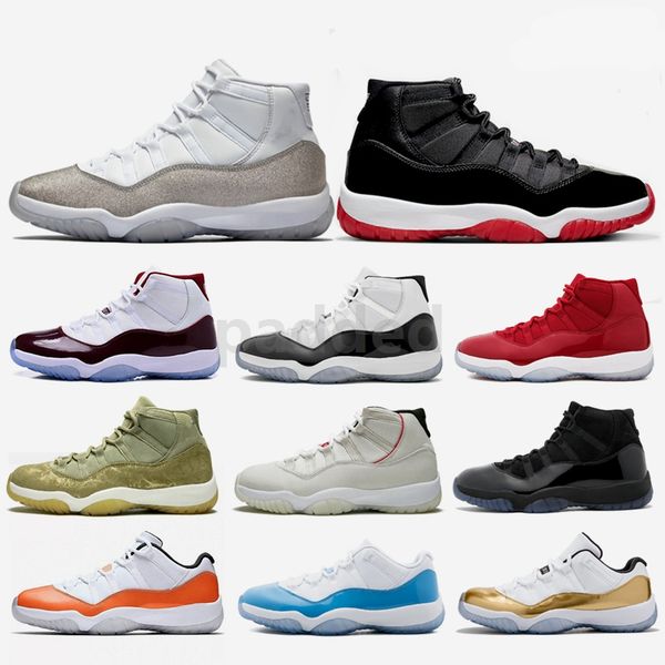 11 bred basketball shoes 11s concord wmns metallic silver heiress florida space jams platinum tint cap and gown mens women sports sneakers, White;red
11 bred basketball shoes 11s concord wmns metallic silver heiress florida space jams platinum tint cap and gown mens women sports sneakers, White;red