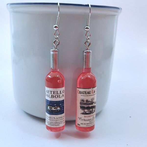 diy simulation wine bottle dangle earrings for women cool red,yellow,blue wine drop earrings wholesale jewelry, Silver
diy simulation wine bottle dangle earrings for women cool red,yellow,blue wine drop earrings wholesale jewelry, Silver