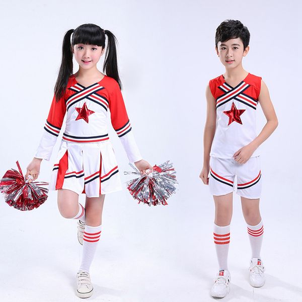cheerleading (2 pcs pom gifts)children performance cheerleader costume girls boy cheer uniform kids boys school
cheerleading (2 pcs pom gifts)children performance cheerleader costume girls boy cheer uniform kids boys school