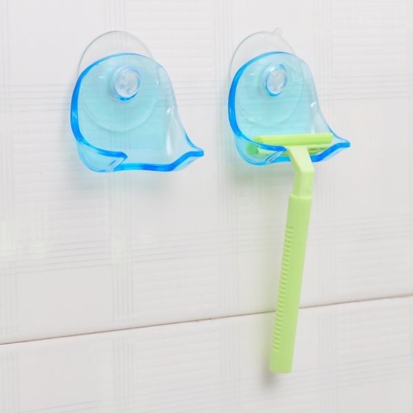 1piece clear blue plastic super suction cup razor rack bathroom holder shaver storage promotion
1piece clear blue plastic super suction cup razor rack bathroom holder shaver storage promotion