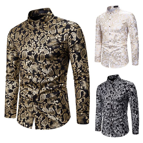 men's 2020 cashew print nightclub long sleeve men's shirt s-xxl size long sleeve bronzing shirt men clothing 2020, White;black
men's 2020 cashew print nightclub long sleeve men's shirt s-xxl size long sleeve bronzing shirt men clothing 2020, White;black