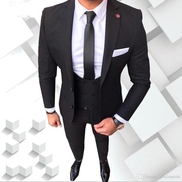black wedding tuxedos slim fit suits for men groomsmen suit three pieces prom formal suits (jacket+pants+vest+tie) 230, Black;gray
black wedding tuxedos slim fit suits for men groomsmen suit three pieces prom formal suits (jacket+pants+vest+tie) 230, Black;gray