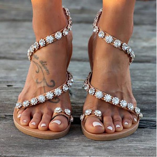 Women's sandals crystal gold flashing summer beach flat sandals XL flip-flops soft bottom shoes women
Women's sandals crystal gold flashing summer beach flat sandals XL flip-flops soft bottom shoes women