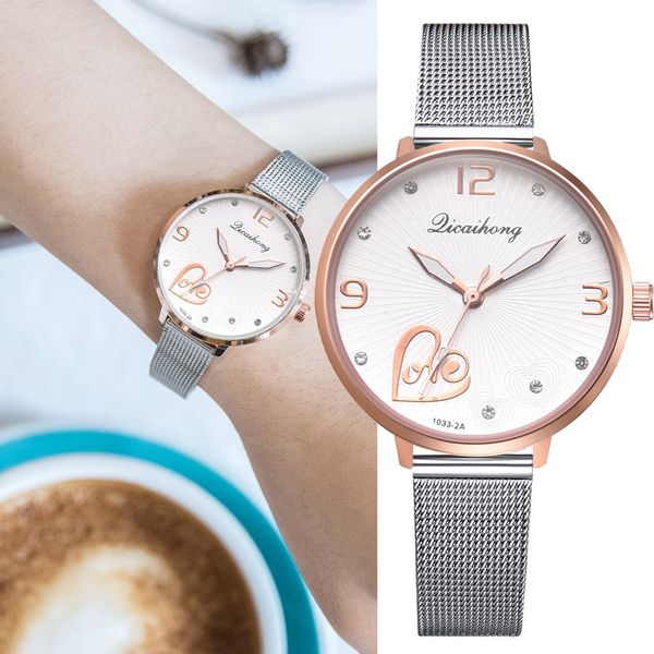luxury metal belt bracelet watches for women rose gold starry sky wristwatches casual ladies quartz clock drop shipping w50, Slivery;brown
luxury metal belt bracelet watches for women rose gold starry sky wristwatches casual ladies quartz clock drop shipping w50, Slivery;brown