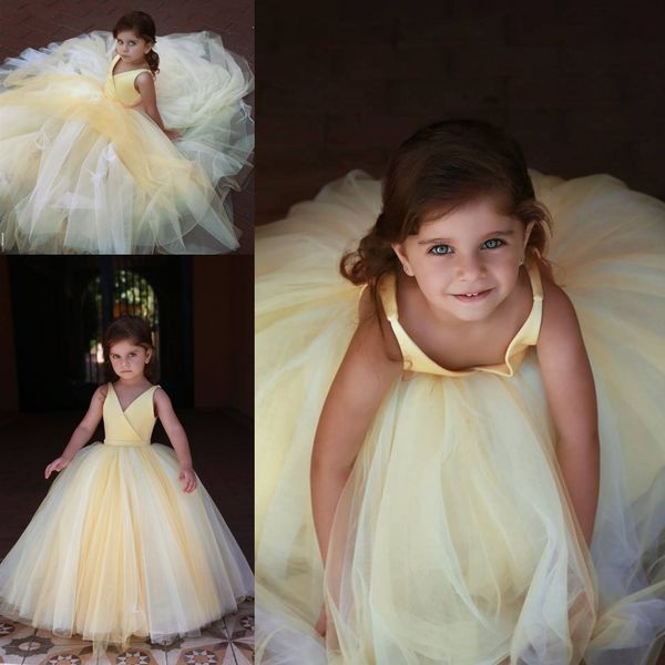 2019 cute yellow flower girls dresses lovely layers puffy ball gown custom made kids formal wear, White;blue
2019 cute yellow flower girls dresses lovely layers puffy ball gown custom made kids formal wear, White;blue