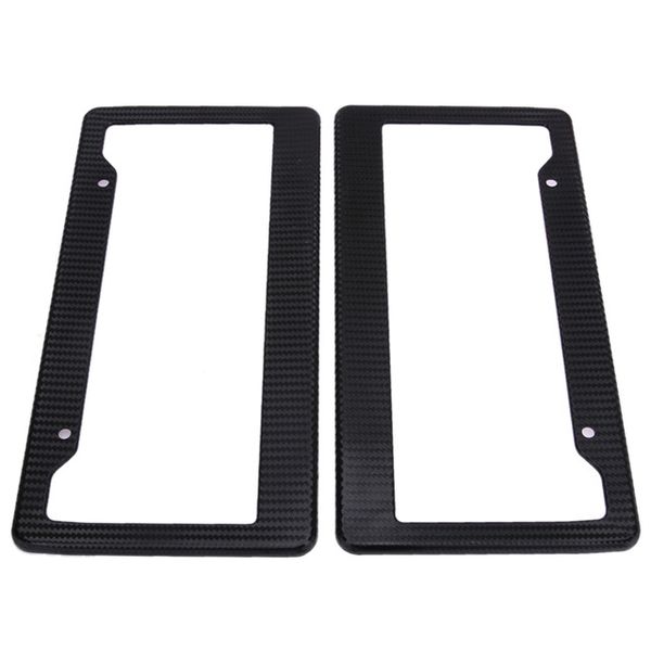 2pcs black carbon fiber car license plate frame auto racing number plate holder tag cover for usa canada vehicles auto accessory
2pcs black carbon fiber car license plate frame auto racing number plate holder tag cover for usa canada vehicles auto accessory