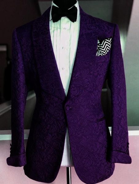custom made men suits purple pattern groom tuxedos shawl lapel groomsmen wedding man 2 pieces ( jacket+pants+tie ) c777, White;black
custom made men suits purple pattern groom tuxedos shawl lapel groomsmen wedding man 2 pieces ( jacket+pants+tie ) c777, White;black