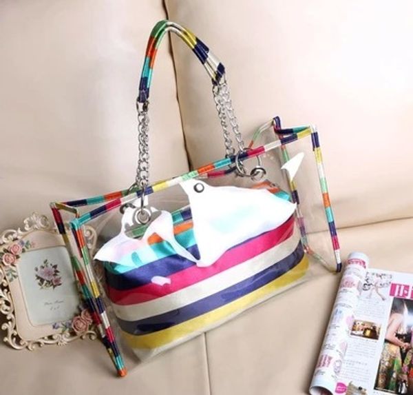 transparent bag new summer beach bag crystal jelly korean lash shoulder women fashon handbag #50
transparent bag new summer beach bag crystal jelly korean lash shoulder women fashon handbag #50