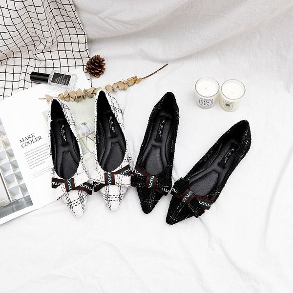 2020 new spring models korean version of the wild shallow mouth tip bow black soft bottom shoes shoes female wan wan
2020 new spring models korean version of the wild shallow mouth tip bow black soft bottom shoes shoes female wan wan