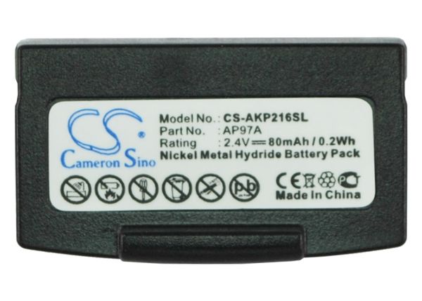 cameron sino 80mah battery ap97a for akg balance k122ir, balance k216afc, balance t216afc, for clarity c120
cameron sino 80mah battery ap97a for akg balance k122ir, balance k216afc, balance t216afc, for clarity c120