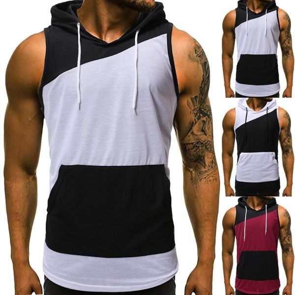 patchwork muscleguys liftwear sleeveless shirt with hoody gyms clothing fitness men bodybuilding stringer tank hoodie, Black;blue
patchwork muscleguys liftwear sleeveless shirt with hoody gyms clothing fitness men bodybuilding stringer tank hoodie, Black;blue