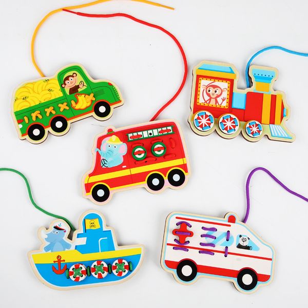 children wooden building toy animal threading string lanyard jigsaw puzzle lacing of shoe lace
children wooden building toy animal threading string lanyard jigsaw puzzle lacing of shoe lace