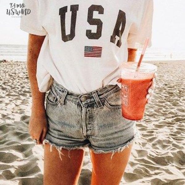 harajuku summer usa letter print women loose short sleeve women fun short ins chic plus size streetwear fashion casual t shirt, White
harajuku summer usa letter print women loose short sleeve women fun short ins chic plus size streetwear fashion casual t shirt, White