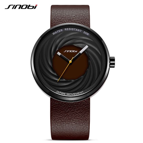 sinobi fashion watch women big dial new creative eddy design leather strap white watches casual relojes para mujer, Slivery;brown
sinobi fashion watch women big dial new creative eddy design leather strap white watches casual relojes para mujer, Slivery;brown