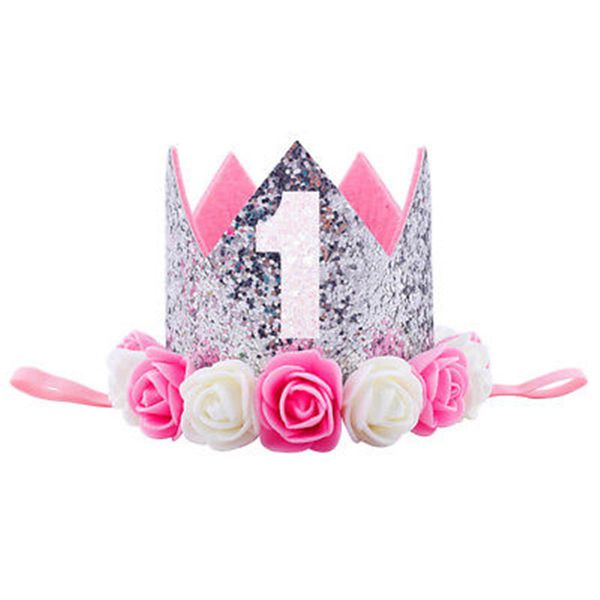 kids baby girl 1st birthday hat glitter crown flower head hair band birthday party princess headwear accessory gift 9 colors
kids baby girl 1st birthday hat glitter crown flower head hair band birthday party princess headwear accessory gift 9 colors