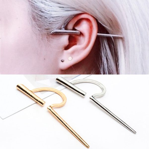 new simple climbers ear clip on wrap women fashion vintage retro c-shaped earring cuff no piercing statement jewelry gift wd410, Silver
new simple climbers ear clip on wrap women fashion vintage retro c-shaped earring cuff no piercing statement jewelry gift wd410, Silver