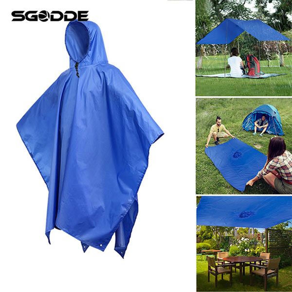3 in 1 travel waterproof poncho sun shelter camping mat outdoors 210t polyester rain coat shelter backpack cover raincoat
3 in 1 travel waterproof poncho sun shelter camping mat outdoors 210t polyester rain coat shelter backpack cover raincoat