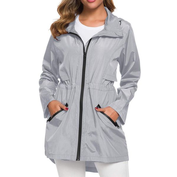 sfit women's long raincoat with hood outdoor light windbreaker rain jacket waterproof jacket solid autumn and winter warm coat, Blue;black
sfit women's long raincoat with hood outdoor light windbreaker rain jacket waterproof jacket solid autumn and winter warm coat, Blue;black