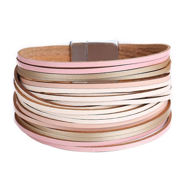 multiple layers round charm accessories gift exquisite women bracelet leather bangle fashion jewelry anti fade simple wrap, Golden;silver
multiple layers round charm accessories gift exquisite women bracelet leather bangle fashion jewelry anti fade simple wrap, Golden;silver