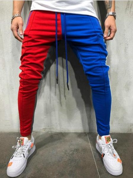 mens designer patchwork pants fashion hiphop style slim fit pants casual contrast colors pencil pants mens clothing, Black
mens designer patchwork pants fashion hiphop style slim fit pants casual contrast colors pencil pants mens clothing, Black