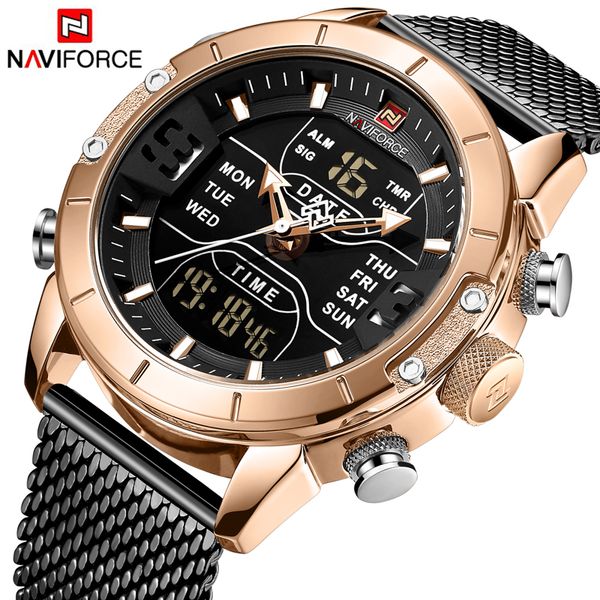 naviforce men watch luxury brand dual display watches bussiness watch waterproof quartz wrist watch relogio masculino, Slivery;brown
naviforce men watch luxury brand dual display watches bussiness watch waterproof quartz wrist watch relogio masculino, Slivery;brown