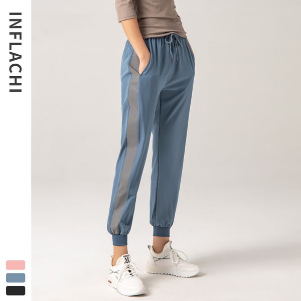night side reflective track pants loose fit drawstring women jogger sweatpants high waist sports pants stretch pockets, Black;blue
night side reflective track pants loose fit drawstring women jogger sweatpants high waist sports pants stretch pockets, Black;blue