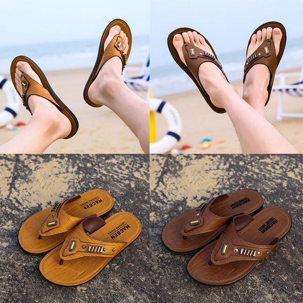 2019 new leather flip-flops designer brand thong sandals beach casual slippers teenagers flip flops beach shoes for mens designer shoes, Black
2019 new leather flip-flops designer brand thong sandals beach casual slippers teenagers flip flops beach shoes for mens designer shoes, Black