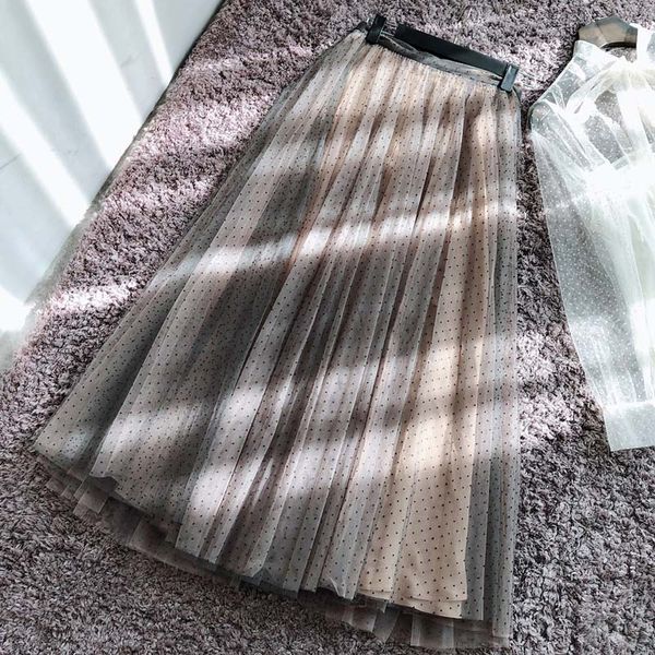 new change transparent pendulum pleats with sweater mesh skirt half length skirt with, Black
new change transparent pendulum pleats with sweater mesh skirt half length skirt with, Black