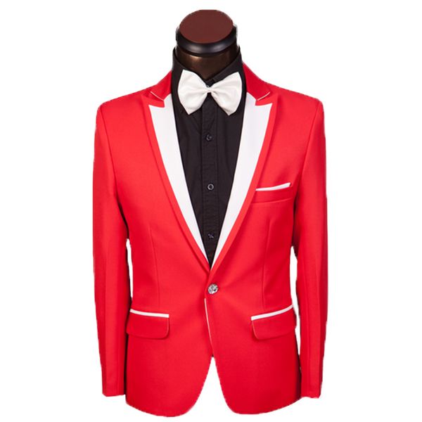 mens classic shawl lapel slim fit suit jacket casual blazer designs costume stage clothes for singers veston homme costume, White;black
mens classic shawl lapel slim fit suit jacket casual blazer designs costume stage clothes for singers veston homme costume, White;black