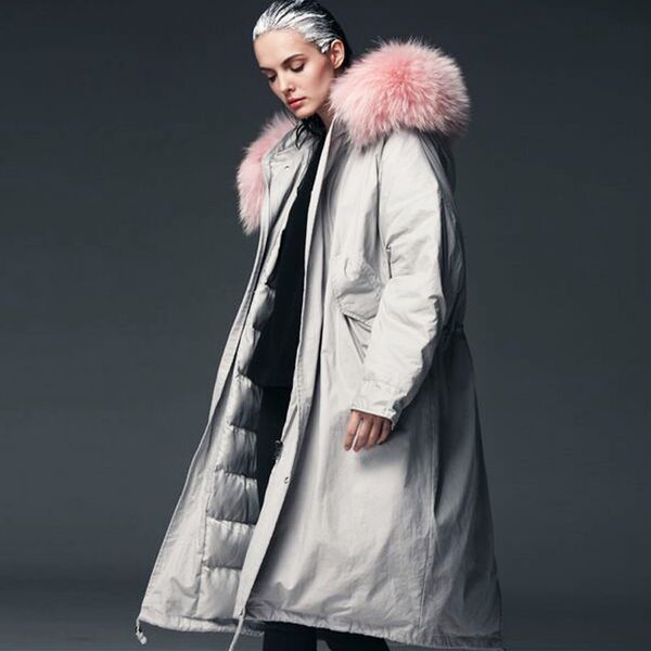 big real natural fur 2019 long thick warm parka winter jacket women overcoat white duck down jacket plus size coat, Black
big real natural fur 2019 long thick warm parka winter jacket women overcoat white duck down jacket plus size coat, Black