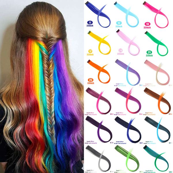long straight rayon colored hair extensions clip in highlight rainbow hair streak pink synthetic strands on clips qianji
long straight rayon colored hair extensions clip in highlight rainbow hair streak pink synthetic strands on clips qianji
