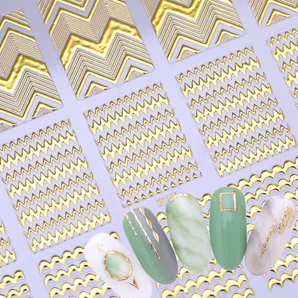 gold 3d round nail sticker strip geometric lines heart self adhesive nail art transfer stickers manicure decoration, Black
gold 3d round nail sticker strip geometric lines heart self adhesive nail art transfer stickers manicure decoration, Black