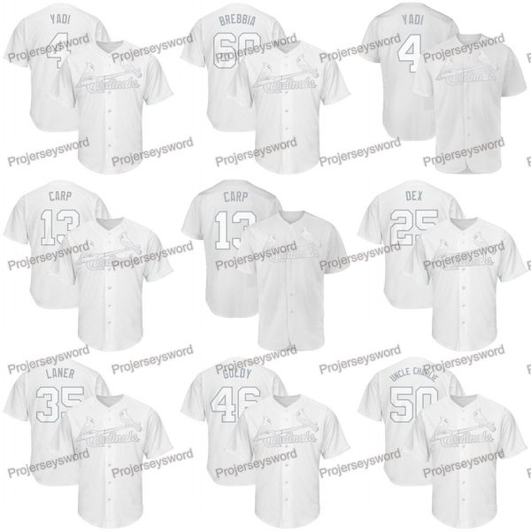 2019 Players Weekend St. Louis Matt Carpenter Carp Jersey Yadier Molina Yadi Dexter Fowler DEX Paul Goldschmidt Goldy Gant JOHNNY 
2019 Players Weekend St. Louis Matt Carpenter Carp Jersey Yadier Molina Yadi Dexter Fowler DEX Paul Goldschmidt Goldy Gant JOHNNY
