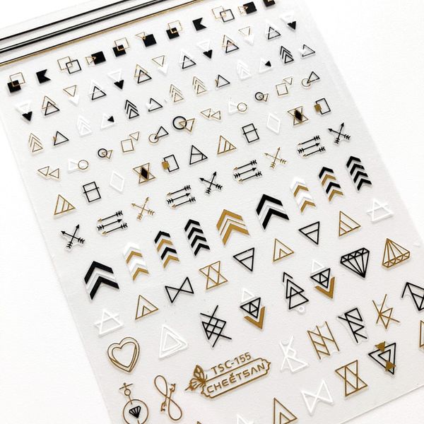 tsc-155 144 3d nail art sticker geometry pattern back glue decal decoration tools diy for nail manicure, Black
tsc-155 144 3d nail art sticker geometry pattern back glue decal decoration tools diy for nail manicure, Black