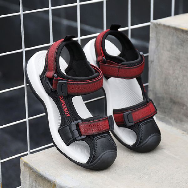 children's sandals boys sport beach shoes close toe big boys sandals kids stud shoes 2020 summer teens anti-slip for men, Black;red
children's sandals boys sport beach shoes close toe big boys sandals kids stud shoes 2020 summer teens anti-slip for men, Black;red