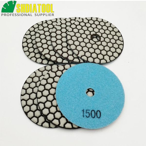 shdiatool 7pcs 4inch #1500 dry diamond polishing pads very competitive diameter 100mm resin bond diamond flexible sanding discs
shdiatool 7pcs 4inch #1500 dry diamond polishing pads very competitive diameter 100mm resin bond diamond flexible sanding discs