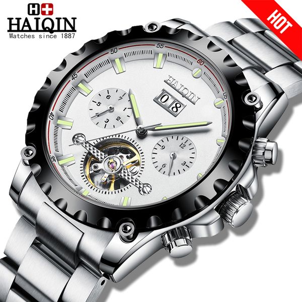haiqin 2020 new men's watches mechanical watch mens watch automatic mens watches sport reloj hombre, Slivery;brown
haiqin 2020 new men's watches mechanical watch mens watch automatic mens watches sport reloj hombre, Slivery;brown