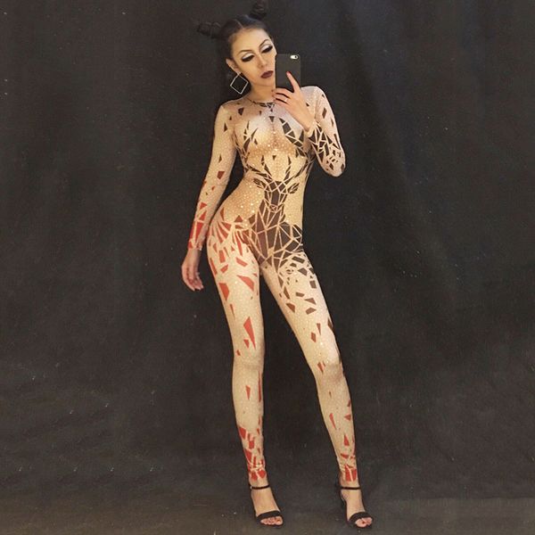 long sleeve elk print nude color jumpsuit one piece bodysuit costume stage outfit singer dancer performance rompers dnv10835, Black;red
long sleeve elk print nude color jumpsuit one piece bodysuit costume stage outfit singer dancer performance rompers dnv10835, Black;red