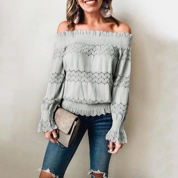 elegant off shoulder lace women blouses loose tunic female butterfly sleeves ruffles slash neck shirts office ladies, White
elegant off shoulder lace women blouses loose tunic female butterfly sleeves ruffles slash neck shirts office ladies, White